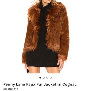 Faux fur jacket
